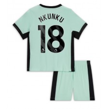 Chelsea Christopher Nkunku #18 Tredjedraktsett Barn 2023-24 Kortermet (+ korte bukser)